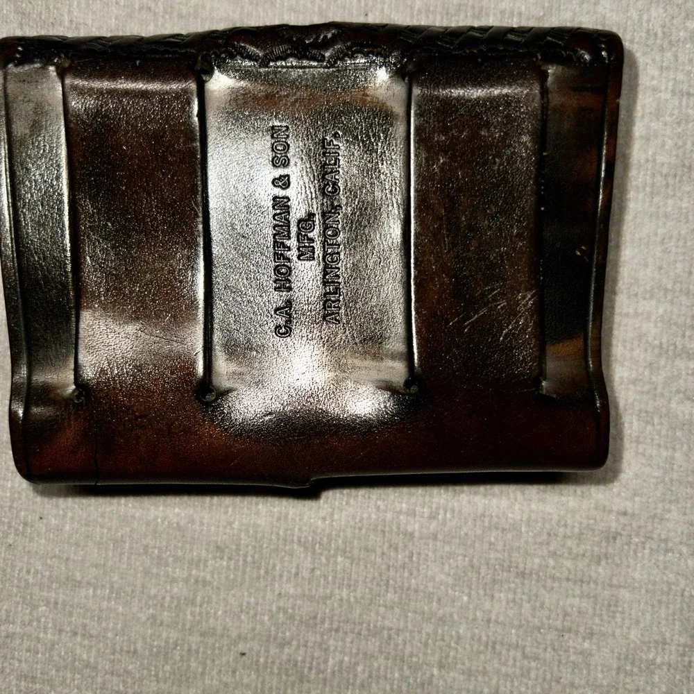Vintage Leather C.A. Hoffman & Son Basketweave Duty Belt Add On‎